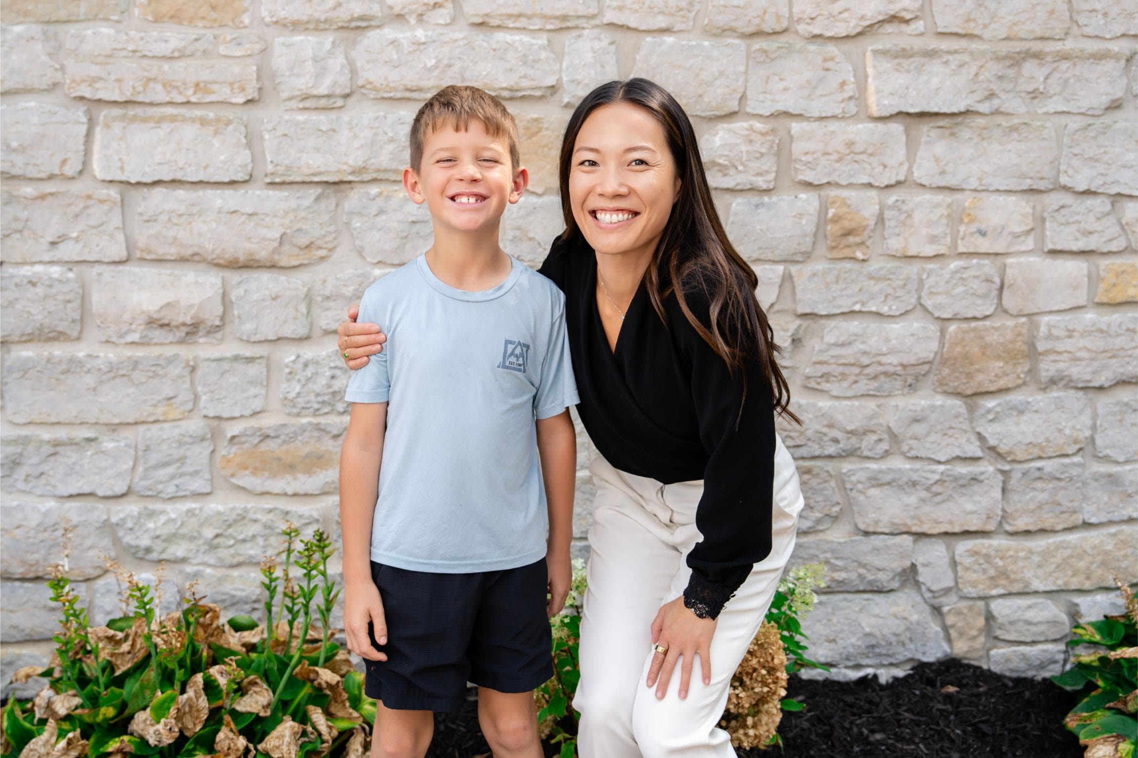 young patient and doctor smiling